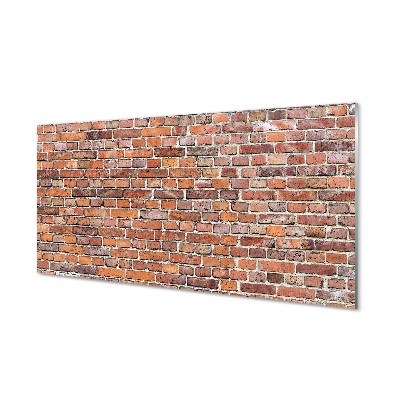Vörös tégla fal Üvegkép falra