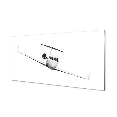 Repülőgép fehér háttér Üvegkép falra