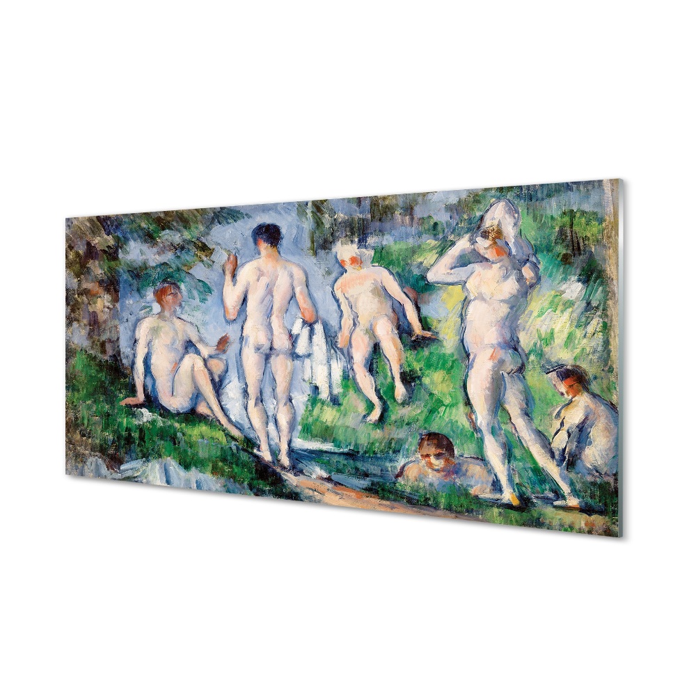 Paul Cézanne – Fürdőzők Üvegkép nyomtatás