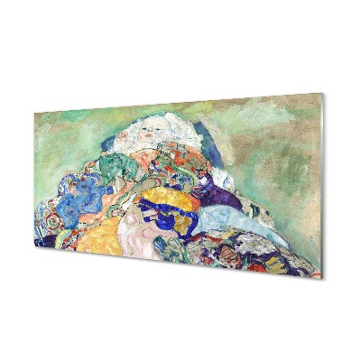 Gustav Klimt - Gyermek (bölcső) Egyedi üvegkép