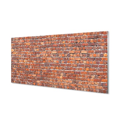 Vörös téglafal Üvegkép falra