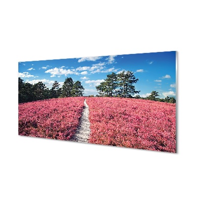 Út a hanga mezőkön keresztül Egyedi üvegkép