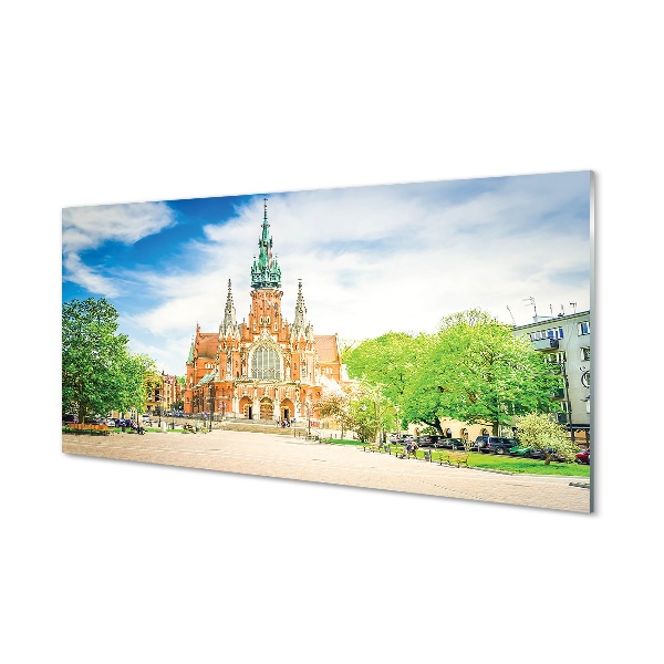 Krakkó fák katedrálisa Üvegkép nyomtatás