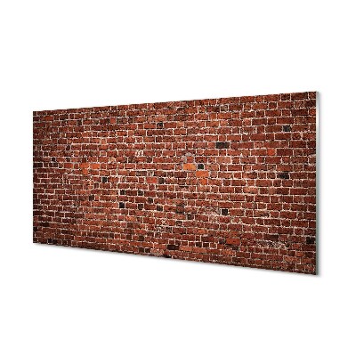 Egy fal égetett téglából Üvegfotó