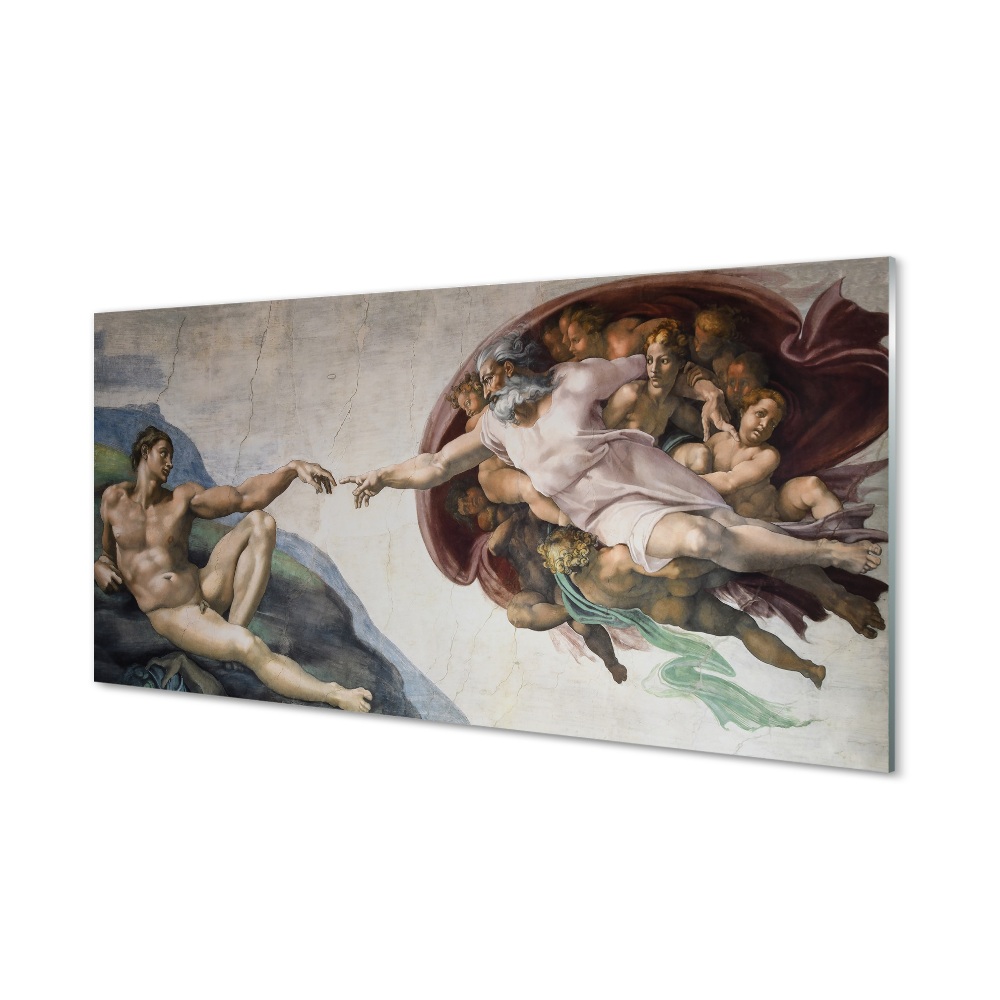 Ádám teremtése – Michelangelo Üvegkép