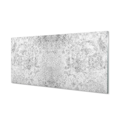 Beton kő minta Üvegkép falra