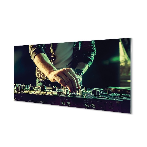 DJ konzol Egyedi üvegkép