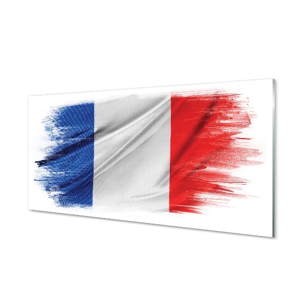 Festett francia zászló Üvegkép