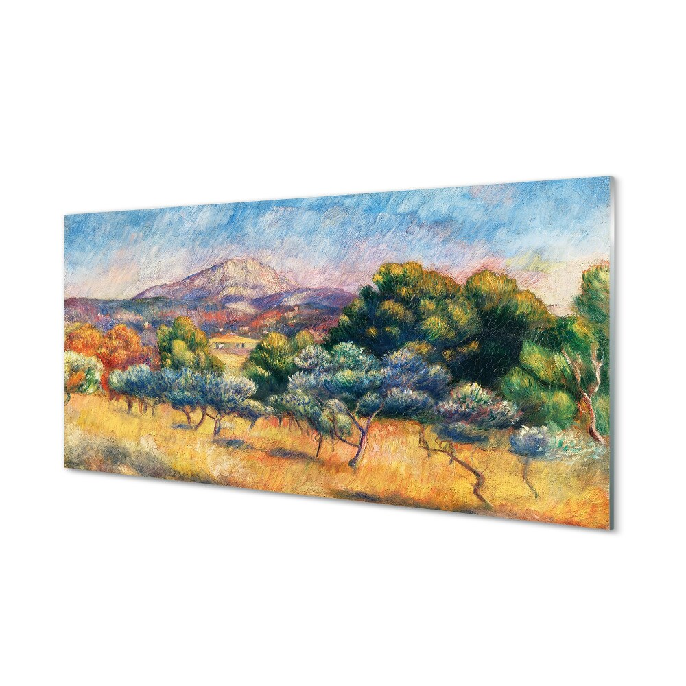 Pierre Auguste Renoir - Mount Saint Victoria Üvegfotó