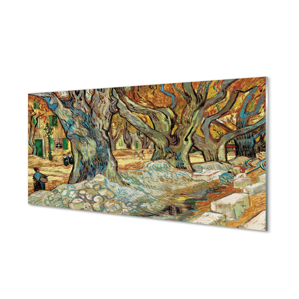 Vincent van Gogh – Az út javítása Üvegkép nyomtatás