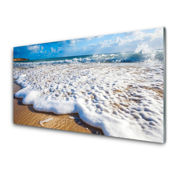 Egyedi Üvegkép Ocean Sand Coast