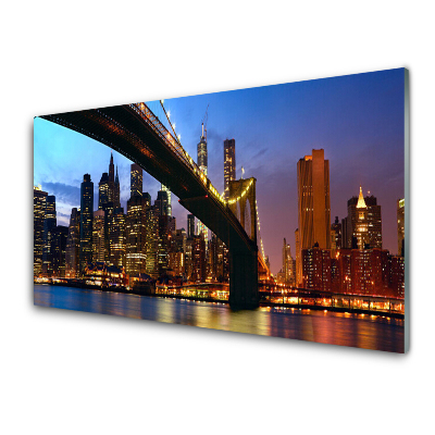 Üvegfotó Bridge City Water