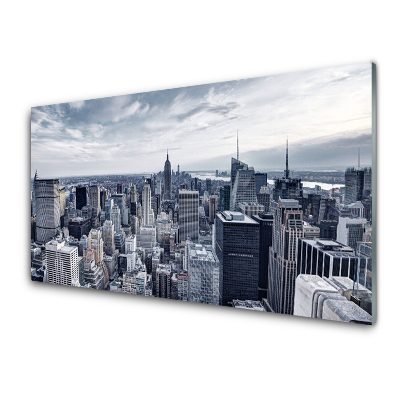 Üvegkép Nyomtatás Metropolis City felhőkarcolók