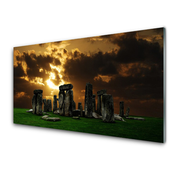 Egyedi Üvegkép Stonehenge panoráma