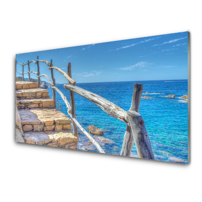 Üvegkép Nyomtatás Ocean Water lépcsők