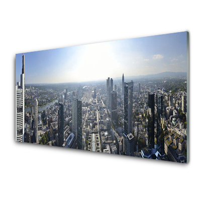 Üvegfotó Kilátás a városra felülről