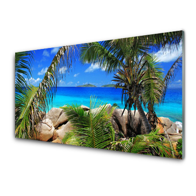 Egyedi Üvegkép Szikla-tengerre néző kilátás