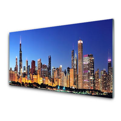 Modern Üvegkép Városi táj