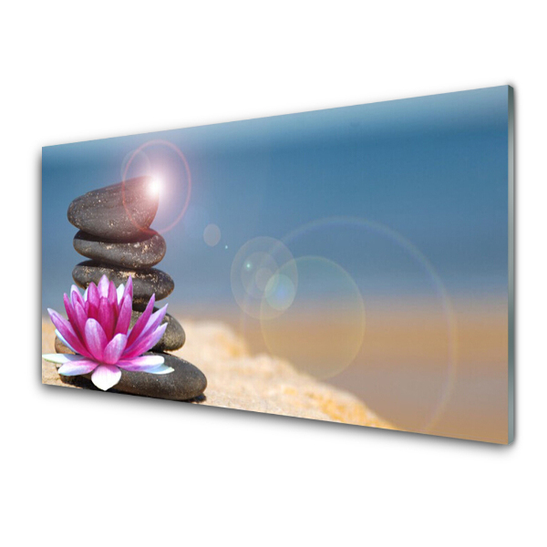 Egyedi Üvegkép Lotus Flower Flash