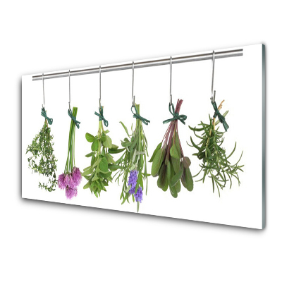 Üvegkép Nyomtatás Konyhai gyógynövények és fűszerek