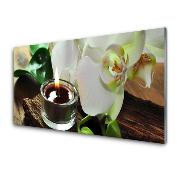 Üvegfotó Orchidea SPA gyertya