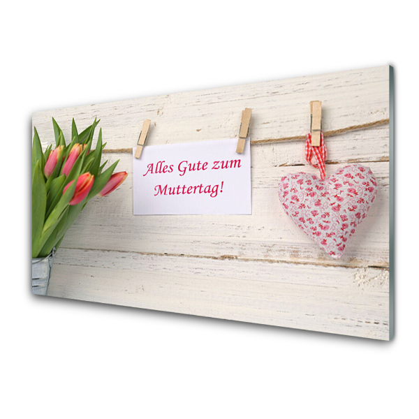 Modern Üvegkép Alles Gute zum Muttertag