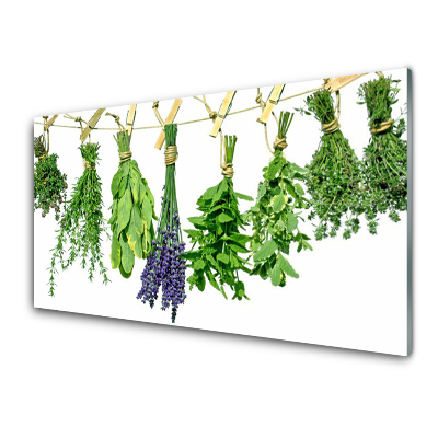 Egyedi Üvegkép Függő gyógynövénycsokrok