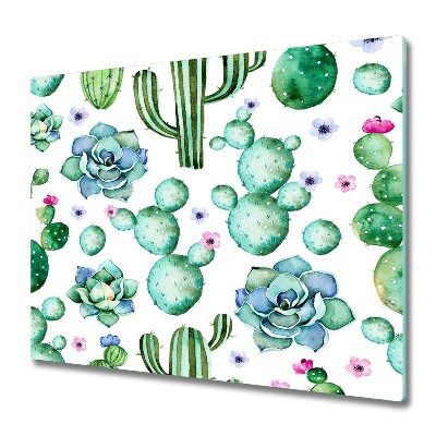 Főzőlap Védő Üveglap Rajzfilm kaktuszok