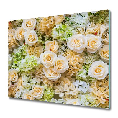 Tűzhely Védő Bézs színű rózsák