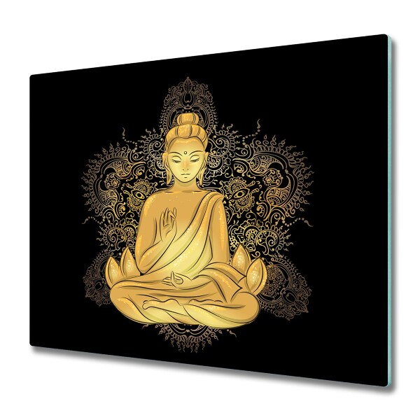 Tűzhelyvédő Üveglap Arany Buddha