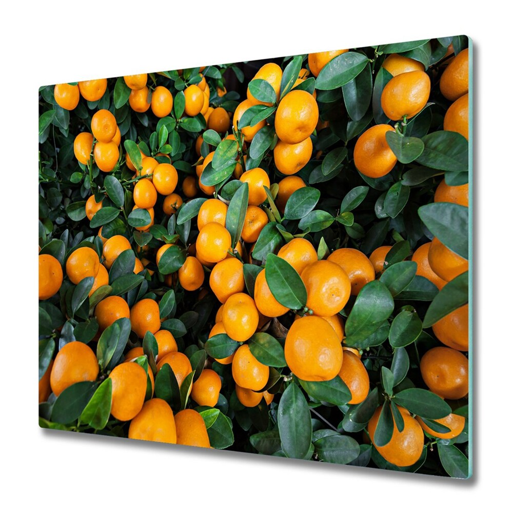 Üveg Tűzhelyvédő Mandarin levelekkel
