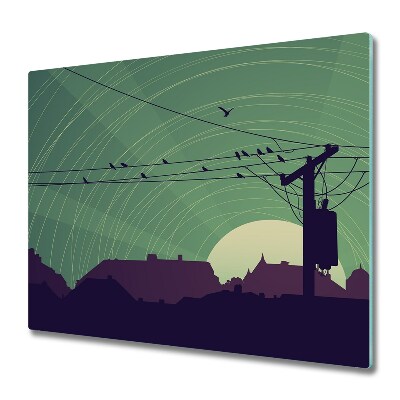 Tűzhelyvédő Rajzfilm városi madarak