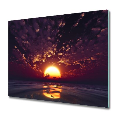 Edzett Üveg Vágódeszka Varázslatos naplemente