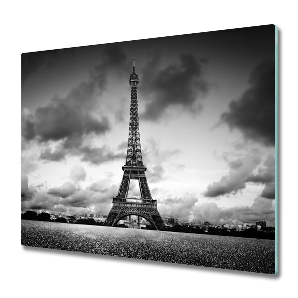 Üveg Vágódeszka Fekete-fehér Eiffel-torony