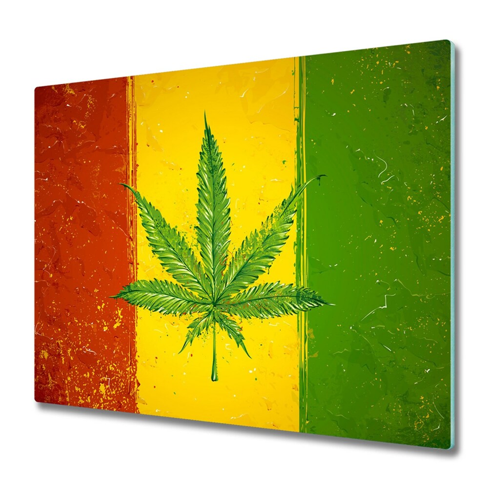 Tűzhely Fedőlap Reggae Cannabis zászló