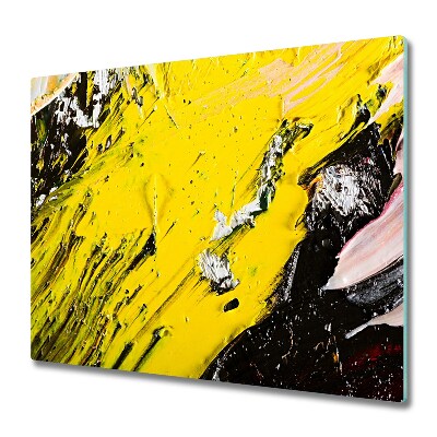 Tűzhely Védő Kiömlött sárga festék