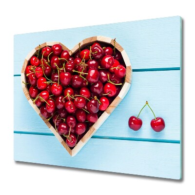 Főzőlap Védő Üveglap Cseresznye szív