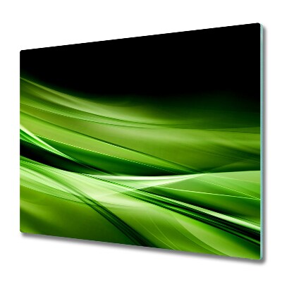 Tűzhelyvédő Zöld hullámok háttér