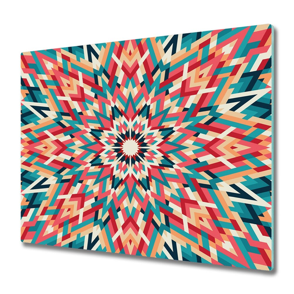 Tűzhelyvédő Üveglap Szivárvány kaleidoszkóp