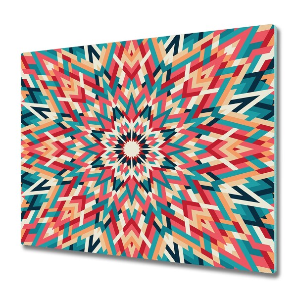 Tűzhelyvédő Üveglap Szivárvány kaleidoszkóp