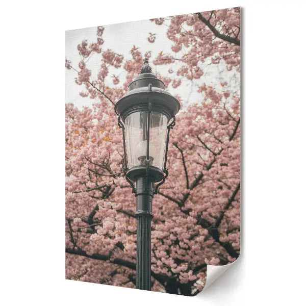 Egy tavaszi este varázsa a lámpa alatt fali poszter
