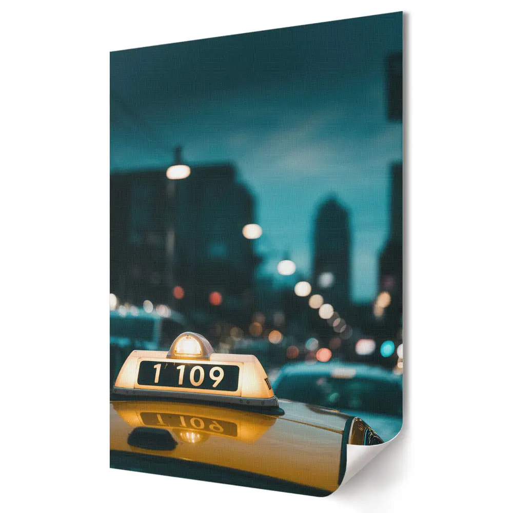 Város éjszaka - Taxi a fényben poszter