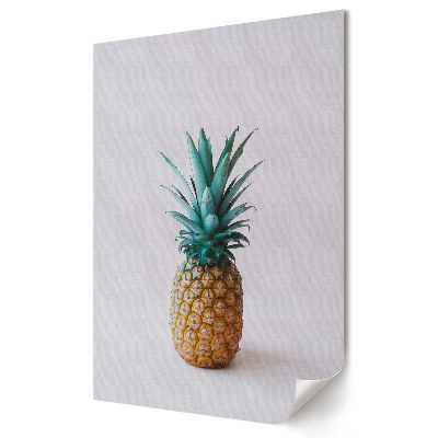Plakát nyomtatás Színes ananász minimalista háttérrel