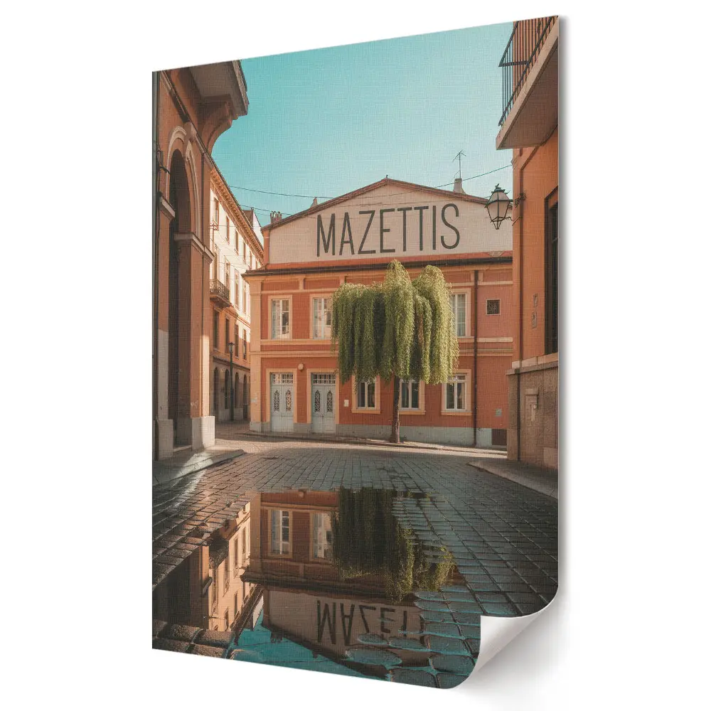 Plakátnyomat: Mazettisz bájos utcái a Napfényben