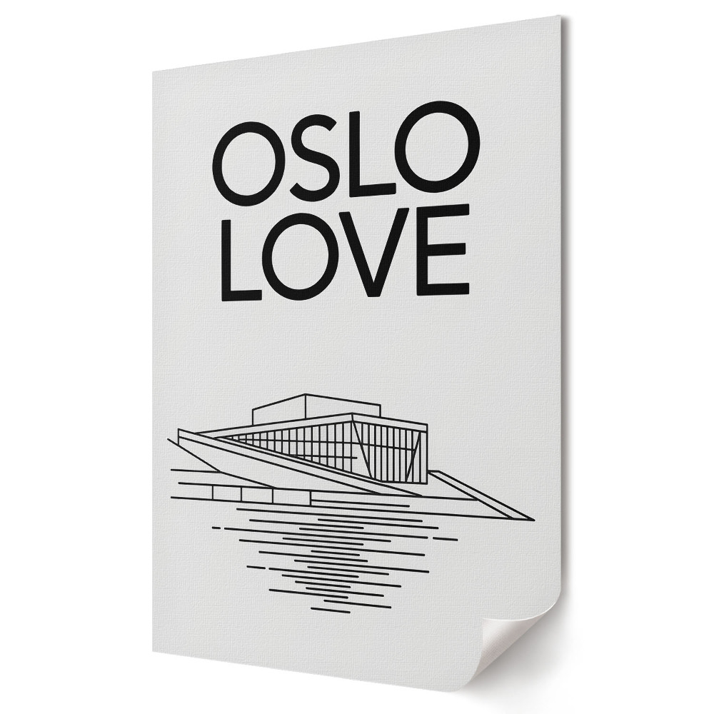 Plakát nyomtatás Oslo: Szerelem a modern építészetben