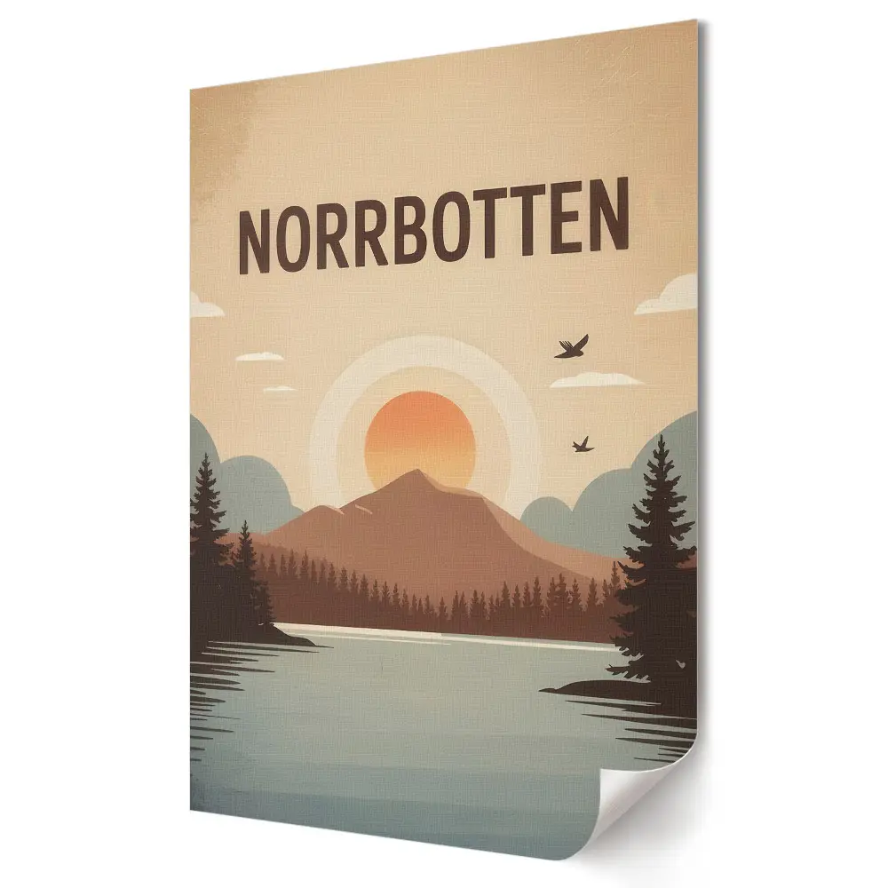 Norrbotten tájkép faliposzter