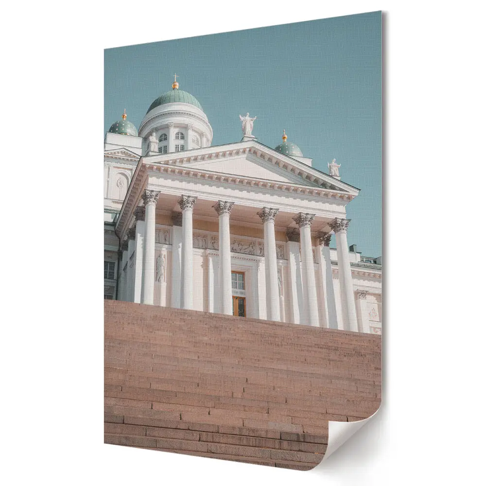 Pasztell árnyalatú építészet plakát