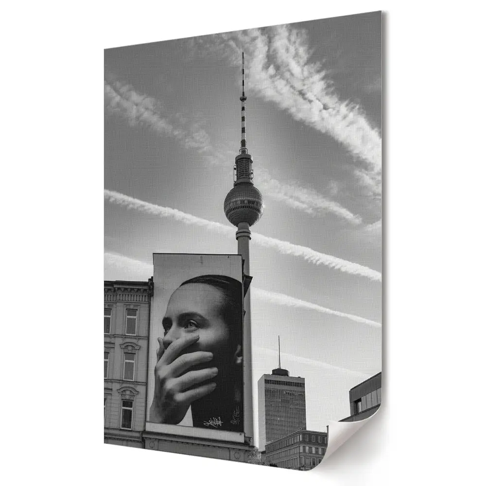 Berlin fekete-fehér plakátnyomat