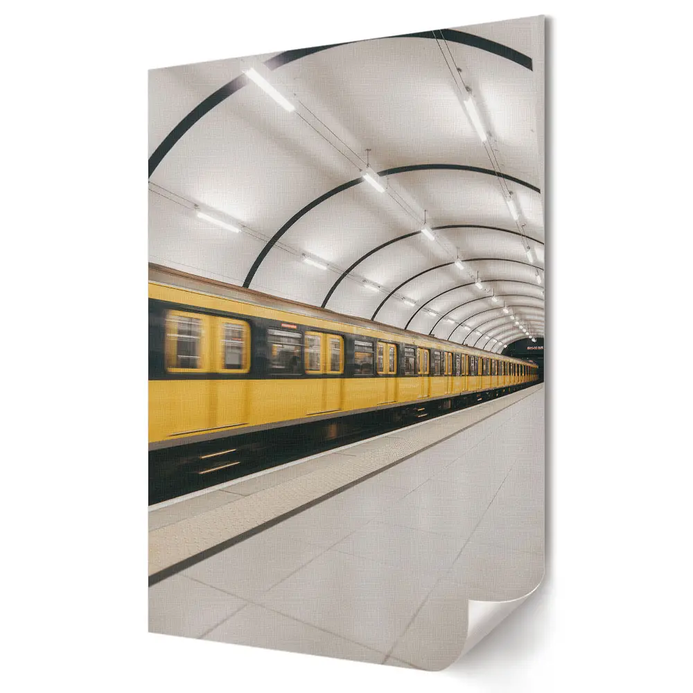 Az aranyvonat a modern metróban plakát nyomtatás