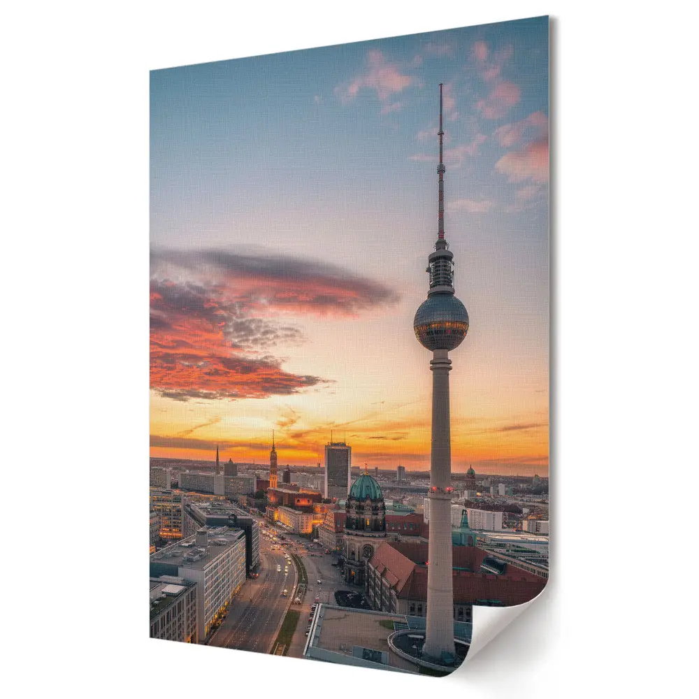 Naplemente Berlin felett plakátnyomat